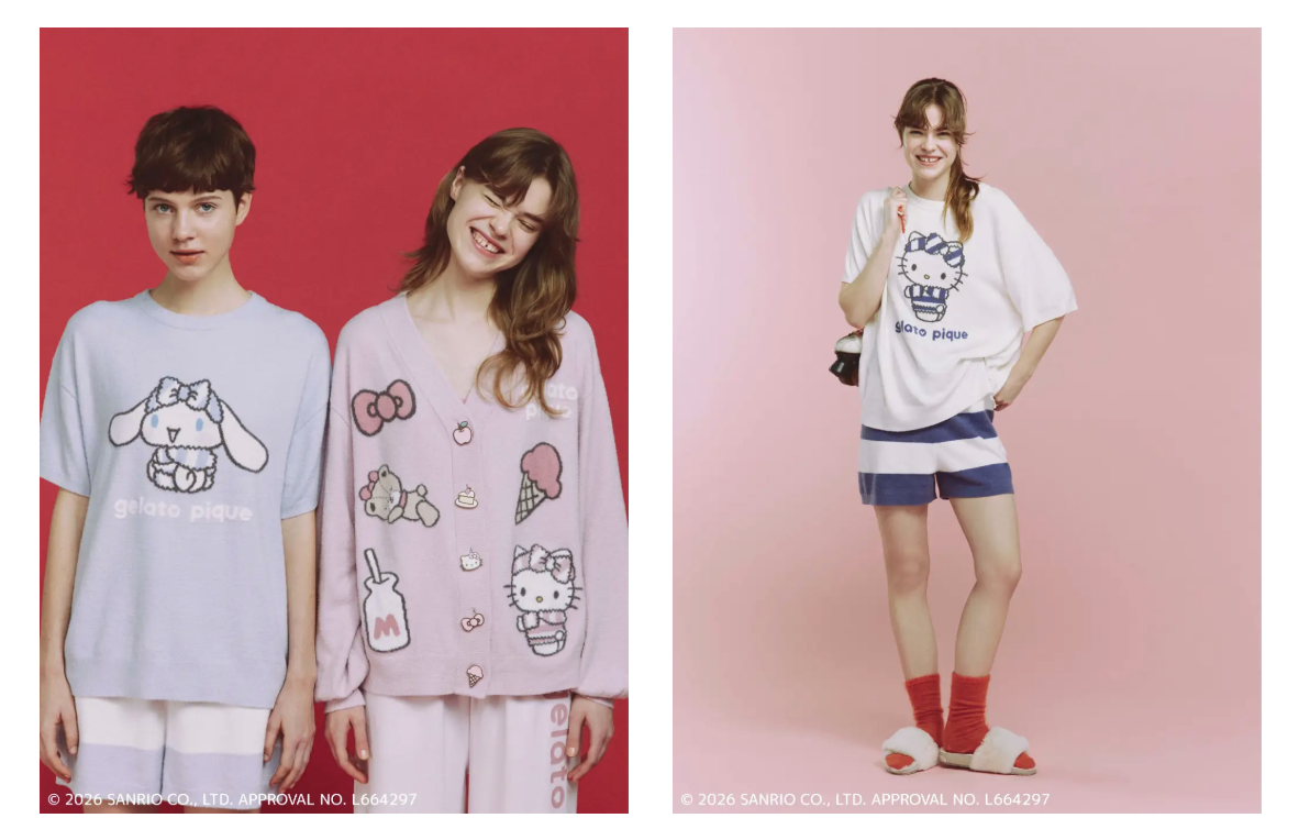 gelato pique × サンリオが夢のコラボ♡ かわいさ満点の“GELATO PIQUE